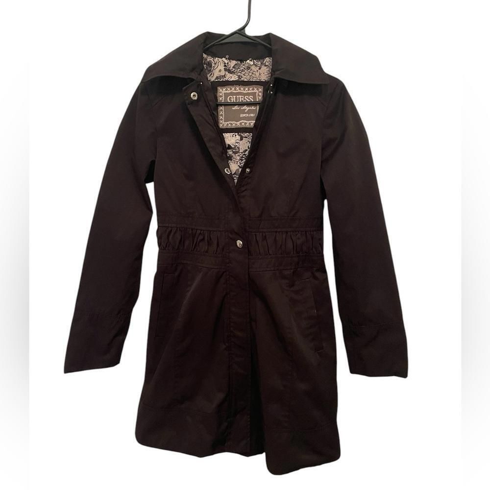 Guess Pea Coat Black Warm Winter Women’s Size Small